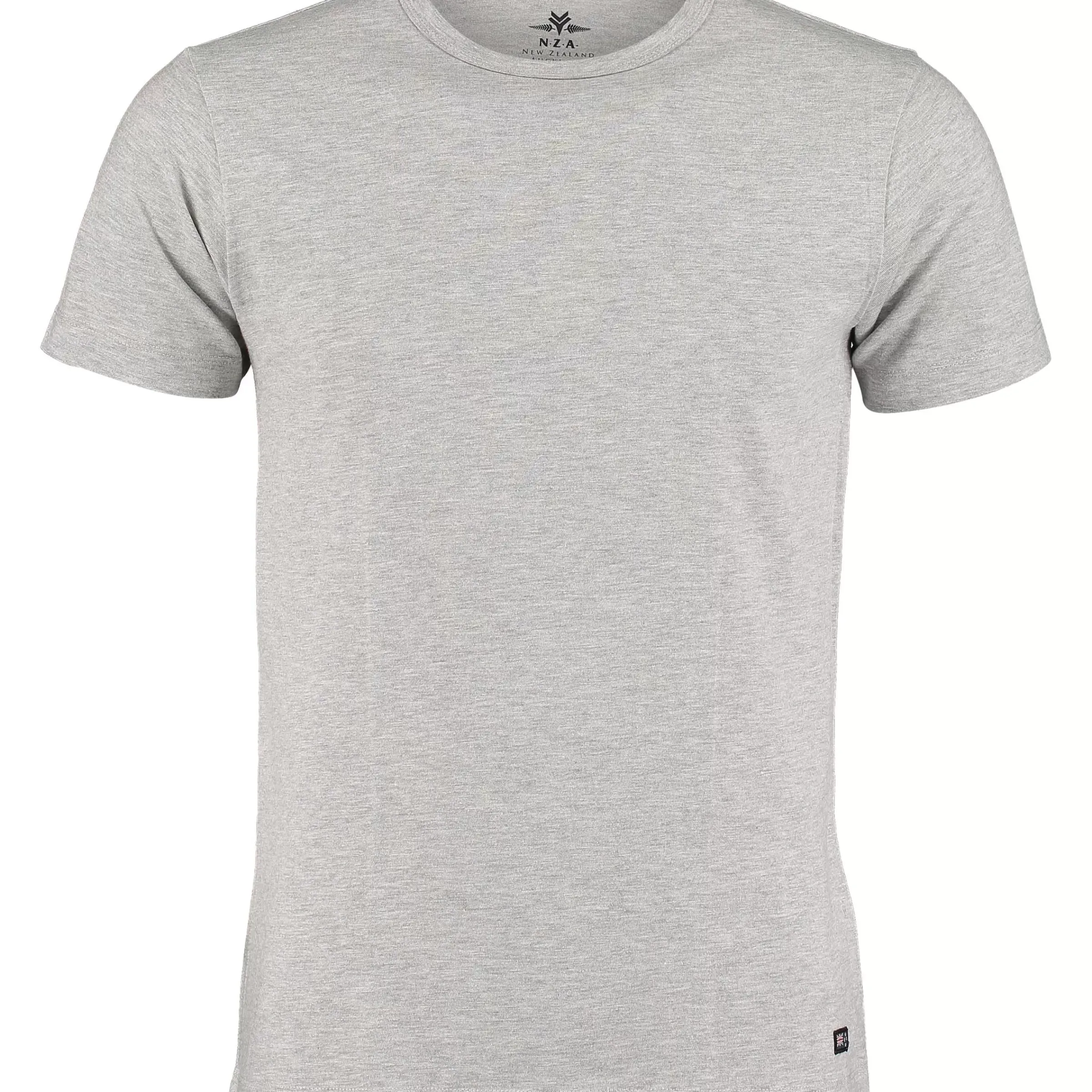 NZA New Zealand Auckland T-Shirts|Basic T-Shirt 2 Pack-Grijs Melange