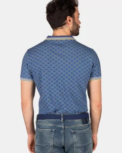 NZA New Zealand Auckland Polo-Shirts|Blauwe Katoenen Polo-Dusk Navy