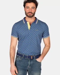 NZA New Zealand Auckland Polo-Shirts|Blauwe Katoenen Polo-Dusk Navy