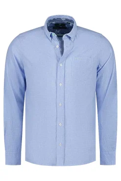 NZA New Zealand Auckland Overhemden|Blauw Overhemd Met Lange Mouw-Bed Blue