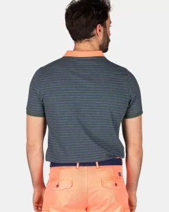 NZA New Zealand Auckland Polo-Shirts|Donkergroene Polo Van Katoen-Chalk Green