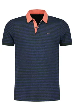 NZA New Zealand Auckland Polo-Shirts|Donkergroene Polo Van Katoen-Chalk Green