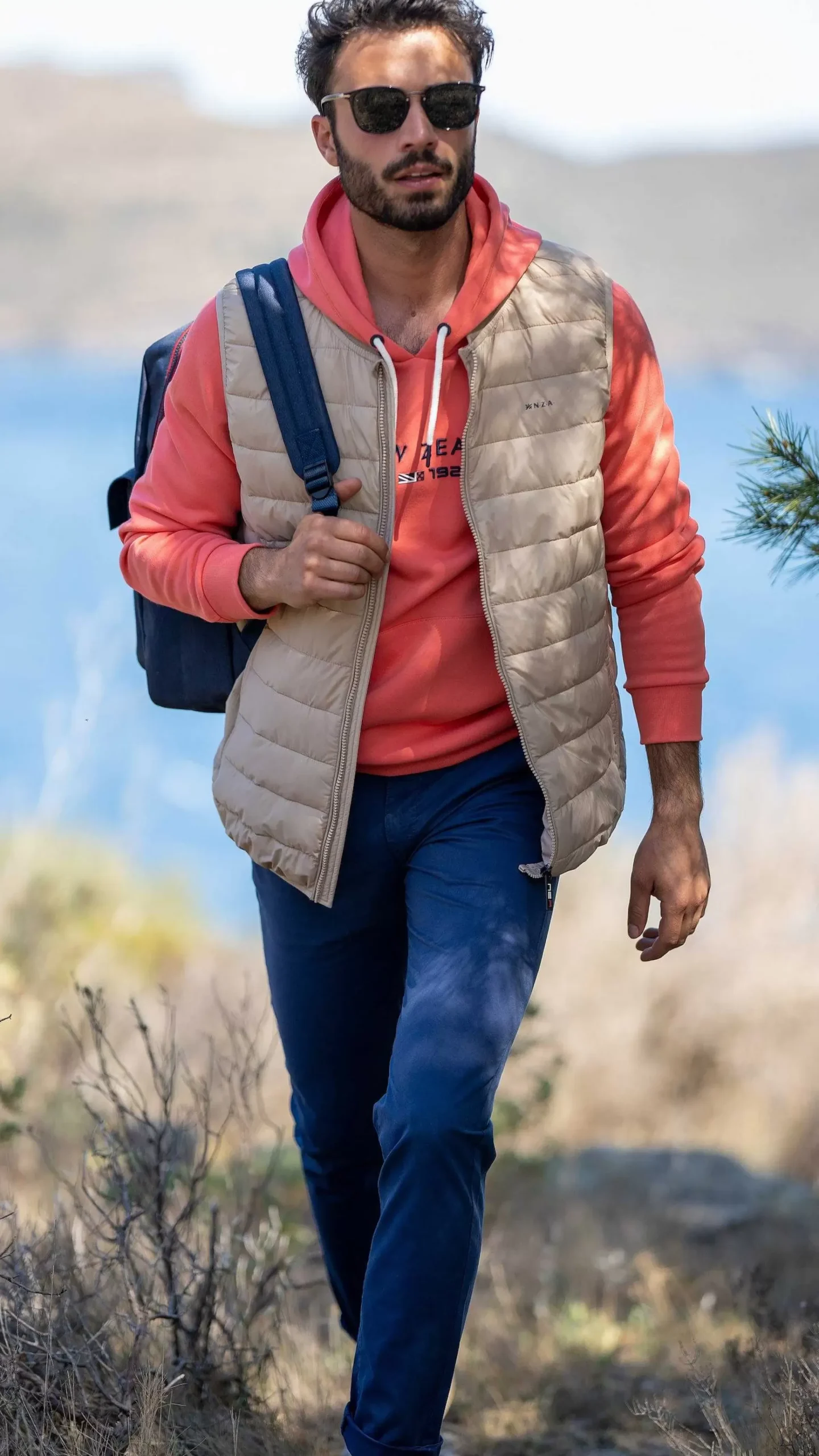 NZA New Zealand Auckland Jassen|Effen Bodywarmer-Shimmering Sand