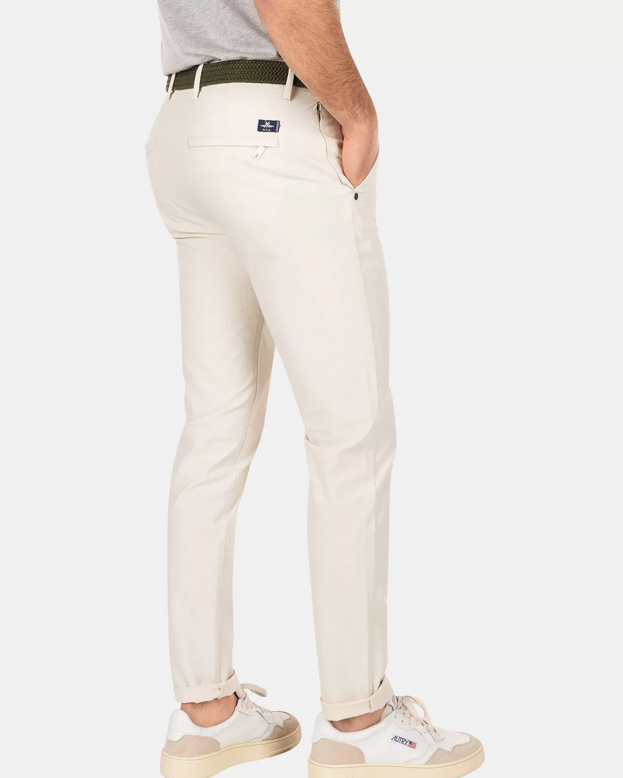 NZA New Zealand Auckland Broeken|Effen Chino Met Stretch-Cream