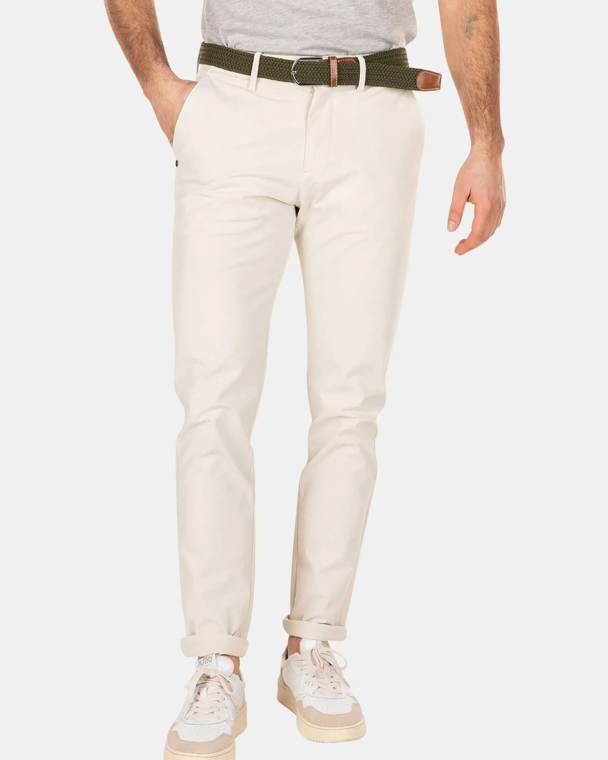 NZA New Zealand Auckland Broeken|Effen Chino Met Stretch-Cream