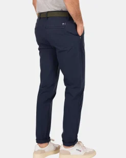 NZA New Zealand Auckland Broeken|Effen Chino Met Stretch-Traditional Navy