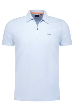 NZA New Zealand Auckland Polo-Shirts|Effen Katoenen Polo-Rhythm Blue