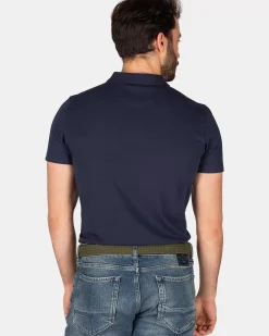NZA New Zealand Auckland Polo-Shirts|Effen Katoenen Polo-Traditional Navy