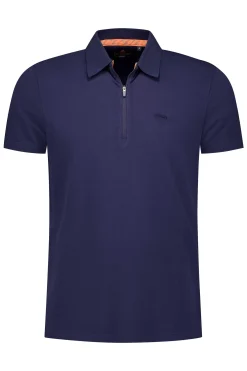 NZA New Zealand Auckland Polo-Shirts|Effen Katoenen Polo-Traditional Navy