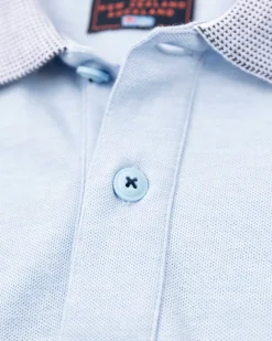 NZA New Zealand Auckland Polo-Shirts|Effenkleurige Polo Met Korte Mouw-Rhythm Blue