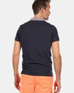 NZA New Zealand Auckland Polo-Shirts|Effenkleurige Polo Met Korte Mouw-Traditional Navy