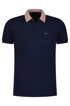 NZA New Zealand Auckland Polo-Shirts|Effenkleurige Polo Met Korte Mouw-Traditional Navy