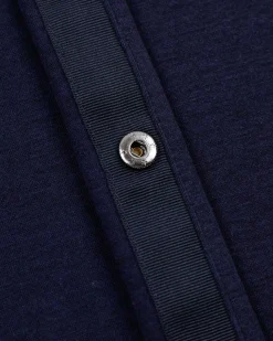 NZA New Zealand Auckland Overhemden|Effen Overhemd Met Lange Mouwen-Traditional Navy