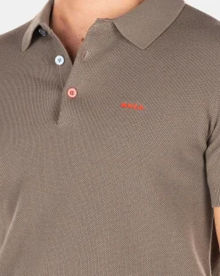 NZA New Zealand Auckland Polo-Shirts|Effen Polo Met Korte Mouw-Misty Army