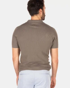 NZA New Zealand Auckland Polo-Shirts|Effen Polo Met Korte Mouw-Misty Army