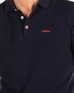 NZA New Zealand Auckland Polo-Shirts|Effen Polo Met Korte Mouw-Traditional Navy