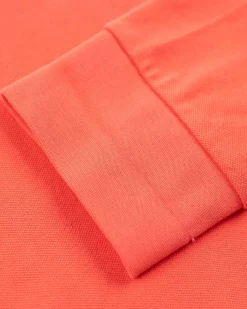 NZA New Zealand Auckland Polo-Shirts|Effen Polo Met Lange Mouw-Red Cider
