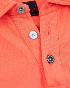 NZA New Zealand Auckland Polo-Shirts|Effen Polo Met Lange Mouw-Red Cider