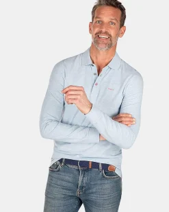 NZA New Zealand Auckland Polo-Shirts|Effen Polo Met Lange Mouw-Universal Blue