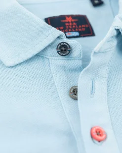 NZA New Zealand Auckland Polo-Shirts|Effen Polo Met Lange Mouw-Universal Blue