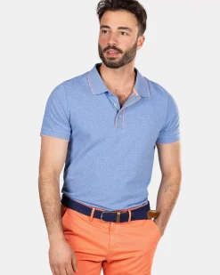 NZA New Zealand Auckland Polo-Shirts|Effen Polo Met Stretch-Bed Blue