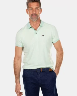 NZA New Zealand Auckland Polo-Shirts|Effen Polo Van Duurzaam Materiaal-Teal Green