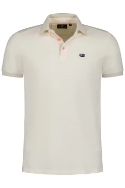 NZA New Zealand Auckland Polo-Shirts|Effen Polo Van Duurzaam Materiaal-Cream Melange