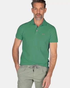 NZA New Zealand Auckland Polo-Shirts|Effen Polo Van Katoen-Amazon Green