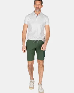 NZA New Zealand Auckland Polo-Shirts|Effen Polo Van Katoen-Cream Melange