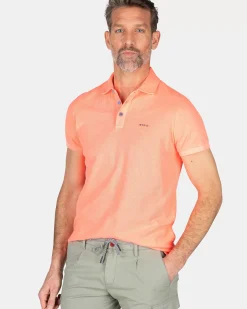 NZA New Zealand Auckland Polo-Shirts|Effen Polo Van Katoen-Fury Pink