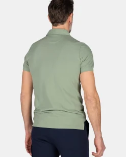 NZA New Zealand Auckland Polo-Shirts|Effen Polo Van Katoen-Mellow Army