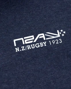 NZA New Zealand Auckland Polo-Shirts|Effen Rugby Shirt-Traditional Navy