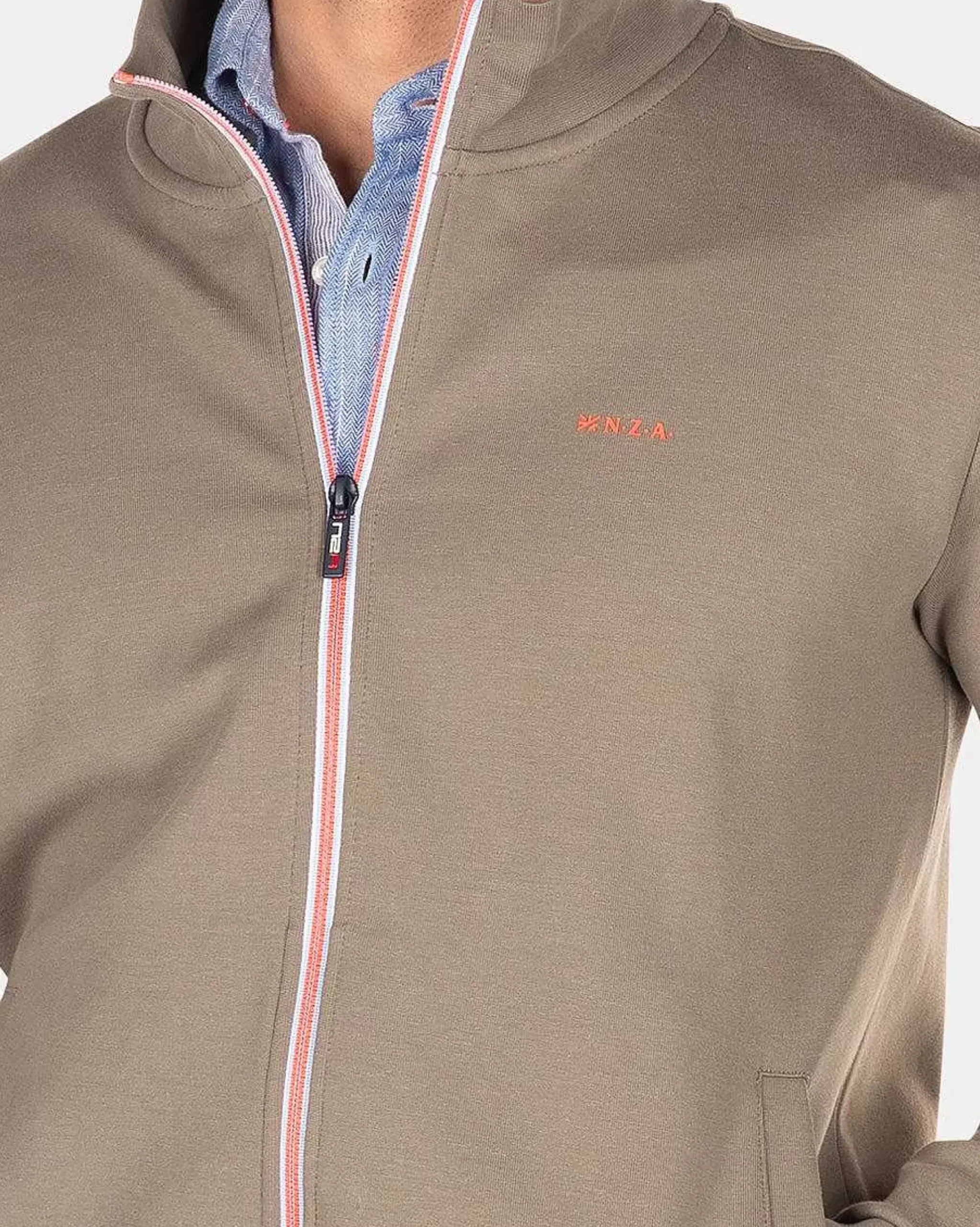 NZA New Zealand Auckland Sweats|Effen Stretch Vest-Misty Army