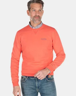 NZA New Zealand Auckland Sweats|Effen Sweater Met Ronde Hals-Red Cider