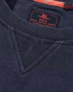 NZA New Zealand Auckland Sweats|Effen Sweater Met Ronde Hals-Traditional Navy