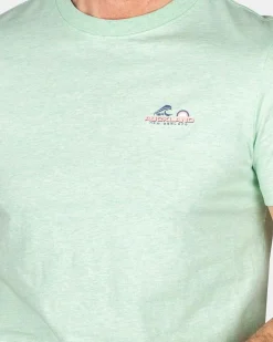 NZA New Zealand Auckland T-Shirts|Effen T-Shirt Van Katoen-Teal Green