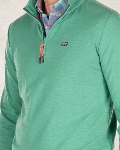 NZA New Zealand Auckland Truien|Fleece Sweater Met Rits-Amazon Green