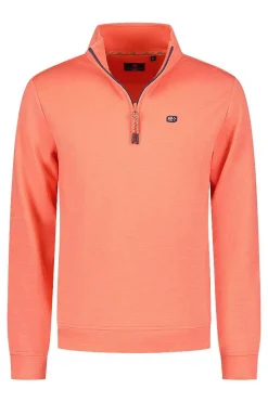 NZA New Zealand Auckland Truien|Fleece Sweater Met Rits-Golden Orange