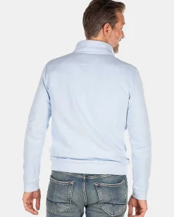 NZA New Zealand Auckland Sweats|Fleece Sweater Met Rits-Rhythm Blue