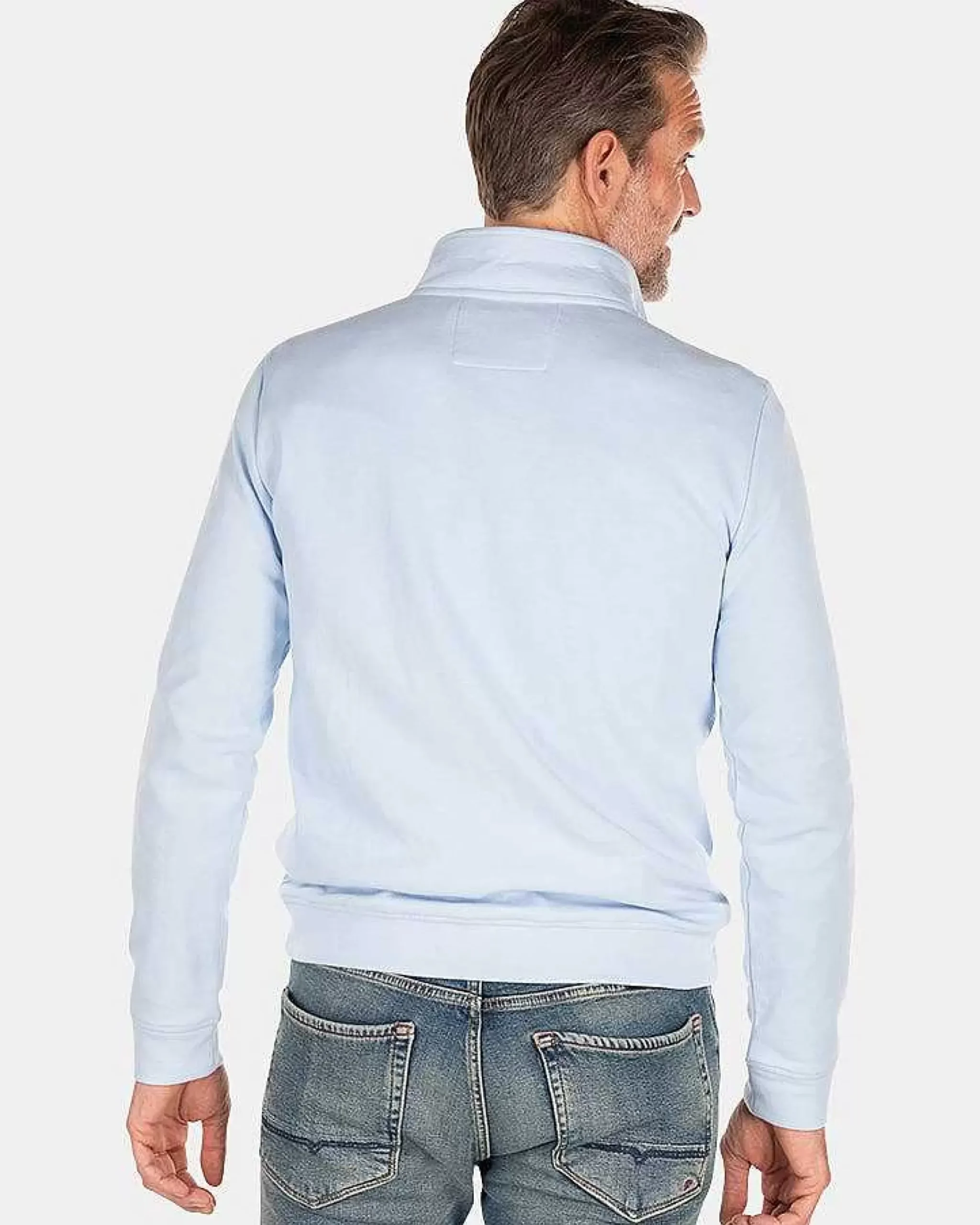 NZA New Zealand Auckland Sweats|Fleece Sweater Met Rits-Rhythm Blue