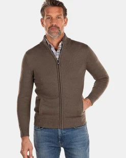 NZA New Zealand Auckland Truien|Gebreid Vest Met Rits-Misty Army