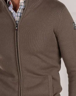 NZA New Zealand Auckland Truien|Gebreid Vest Met Rits-Misty Army