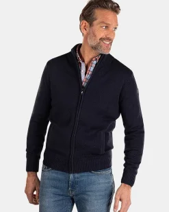 NZA New Zealand Auckland Truien|Gebreid Vest Met Rits-Traditional Navy