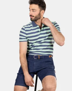 NZA New Zealand Auckland Polo-Shirts|Gestreepte Polo -Dusk Navy