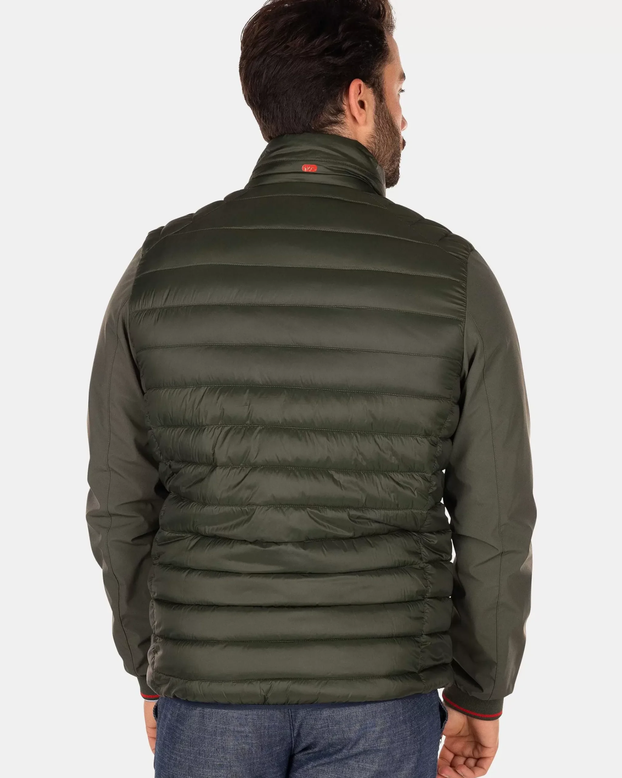 NZA New Zealand Auckland Jassen|Gewatteerde Jas Met Softshell-Jacket Army