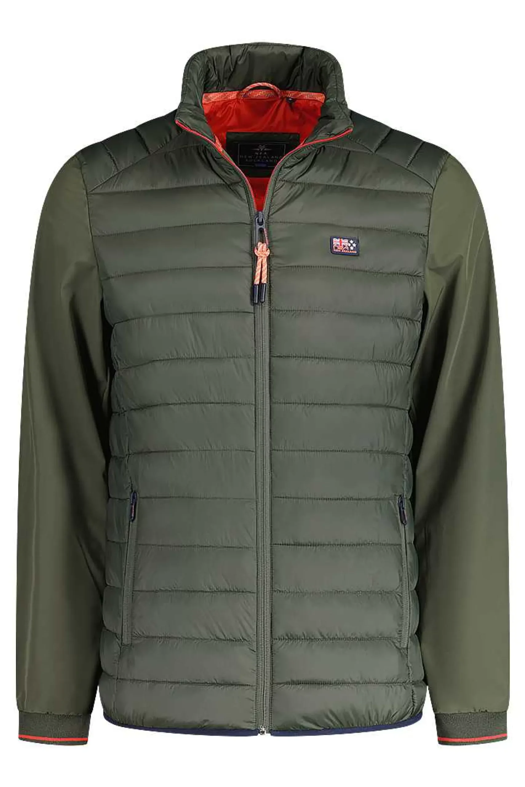 NZA New Zealand Auckland Jassen|Gewatteerde Jas Met Softshell-Jacket Army
