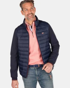 NZA New Zealand Auckland Jassen|Gewatteerde Jas Met Softshell-Traditional Navy