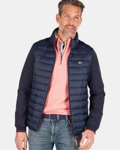 NZA New Zealand Auckland Jassen|Gewatteerde Jas Met Softshell-Traditional Navy
