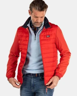 NZA New Zealand Auckland Jassen|Gewatteerde Jas Met Softshell-Jacket Red