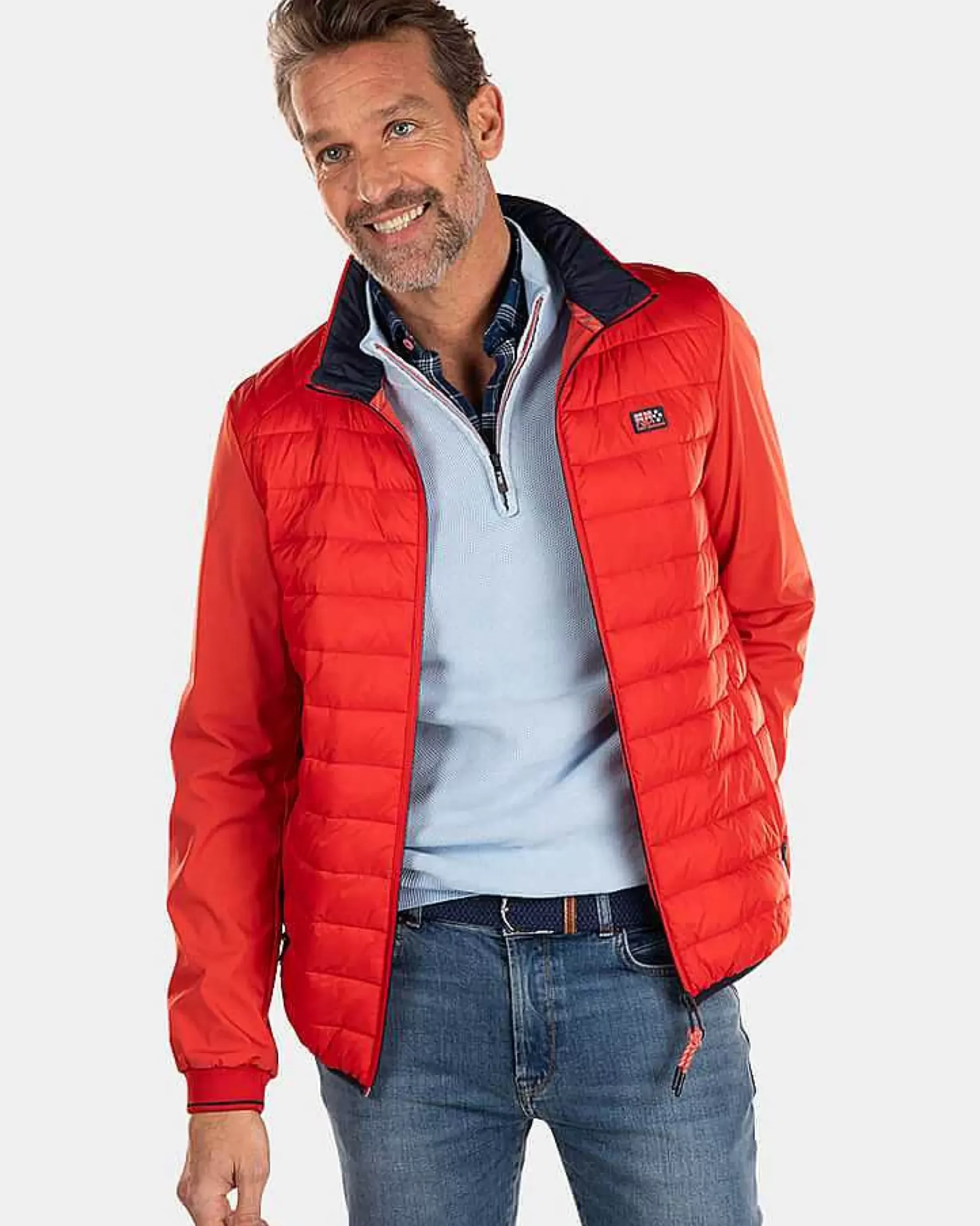 NZA New Zealand Auckland Jassen|Gewatteerde Jas Met Softshell-Jacket Red